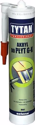 TITAN-ACRYL per cartongesso, 280 ml, bianco - SIL AKRL TBG