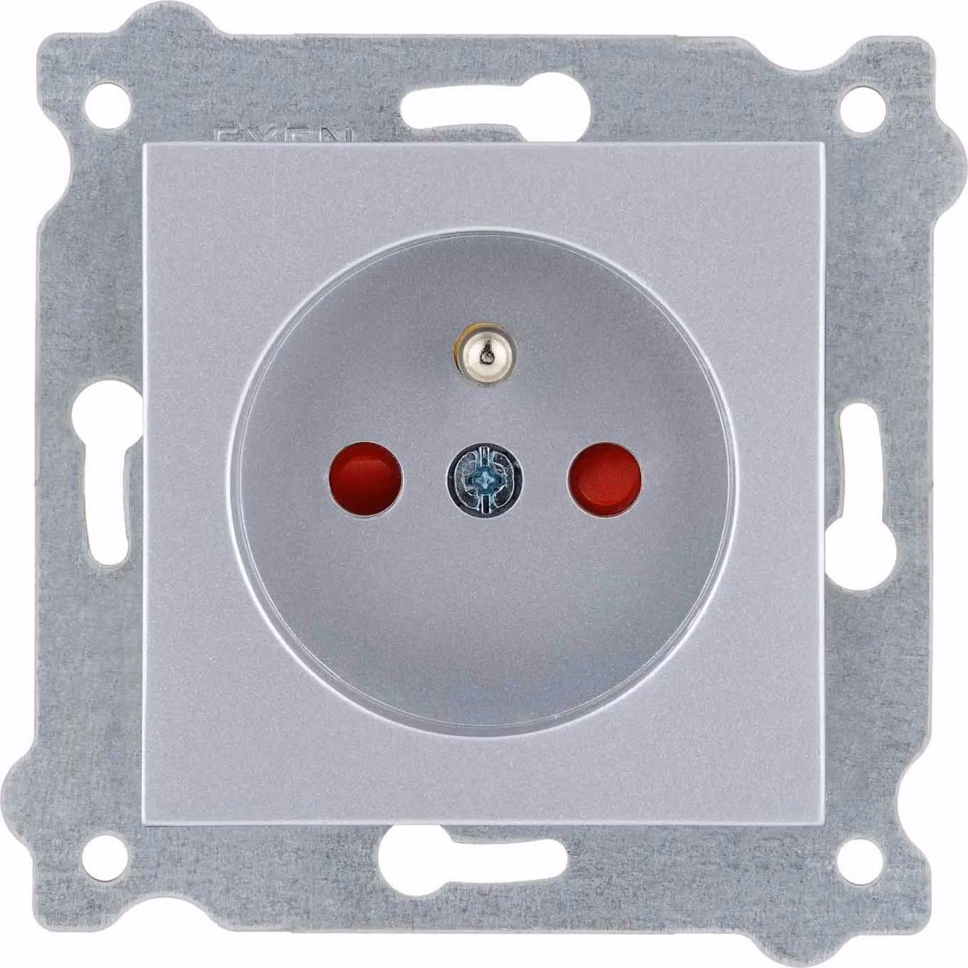 Presa di corrente con messa a terra (Tipo E) con copertura di corrente Argento 242/10E EXEN