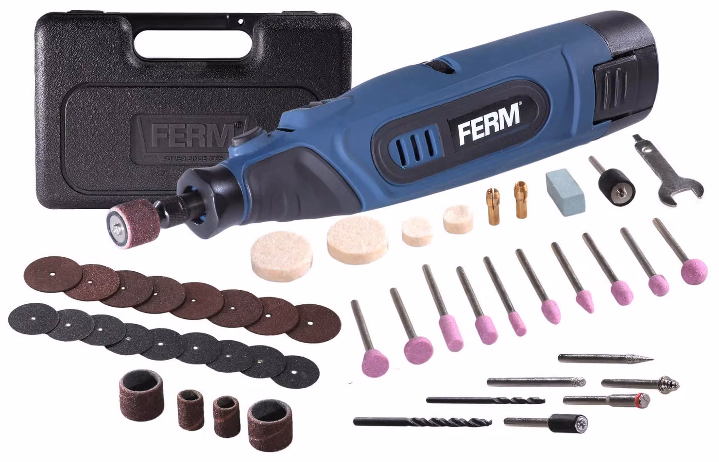 Multiutensile a batteria FERM 12 V 1,5 A Li-Ion CTM1016