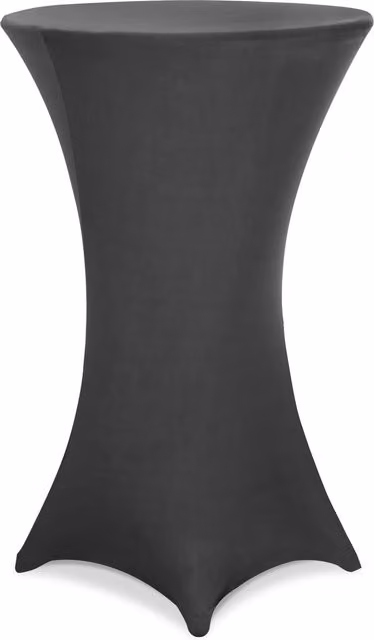 Copritavolo elastico Detex in poliestere ed elastan colore antracite Ø 80 cm – 1