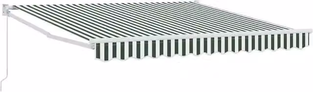 Tenda da Sole | Tenda parasole Verde e Bianco 300 x 250 x 165 cm Poliestere