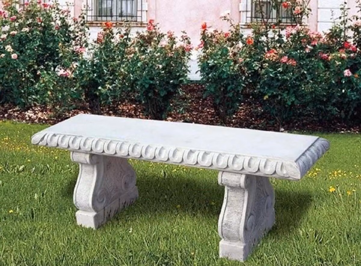 Casa Padrino panca da giardino barocca 140 cm - Mobili da giardino barocchi Italy