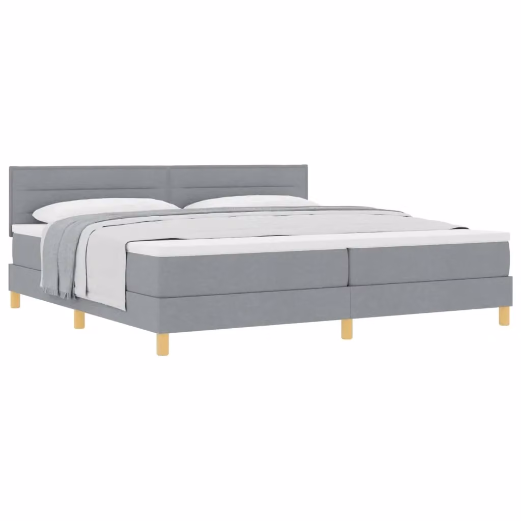 Letto ibrido con struttura imbottita vidaXL Grigio L 200 cm x P 200 cm x H 280 cm – 2