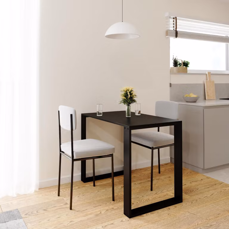 Tavolo da pranzo rettangolare dal design moderno, dimensioni 110x65 cm