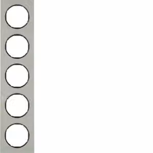 Berker 10152204 Cornice in acciaio inossidabile/nero Berker R.3