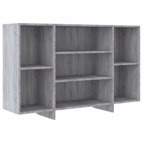 Helloshop26 Buffet bahut - Cassettiera portaoggetti per cucina, soggiorno, soggiorno, soggiorno, Sonoma 120 x 30 x 75 cm, in legno di ingegneria, colore: grigio 02_0036283