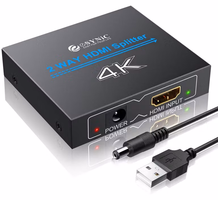 Splitter HDMI divisore HDMI - 1 in 2 uscite - 4K 30 Hz - HDMI 1.4 - Doppia uscita