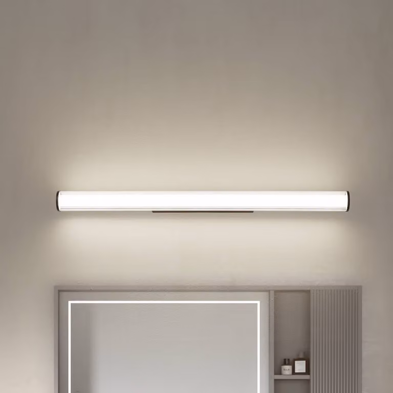 Applique da parete a LED Kirka Lindby, Nero, Bagno, Metallo, Moderno, Applique a LED