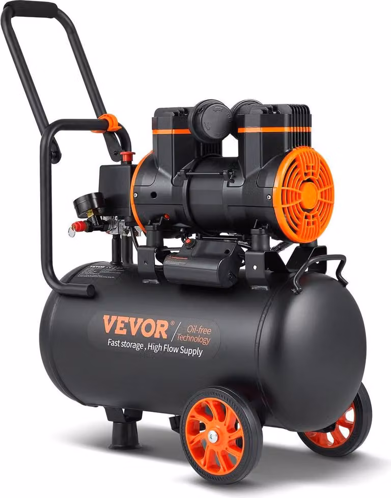 Compressore d'aria 24 L 1450 W 3,35 CFM a 90 PSI con pressione massima di 116 PSI