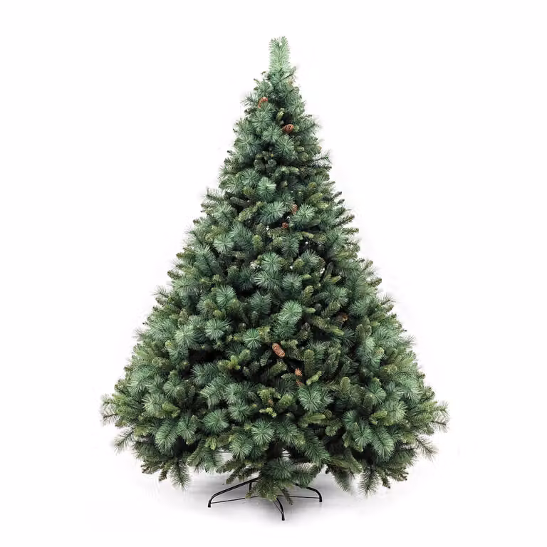 Albero di Natale Artificiale Broad Peak VESTIAMO CASA Verde, Altezza: 240 cm, Diametro alla base: 164 cm