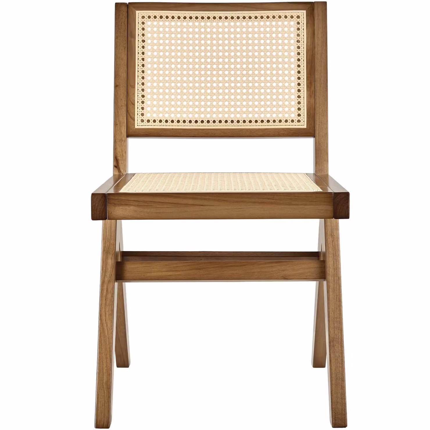 Sedia in legno stile boho color rovere chiaro e beige TecTake GmbH – 3