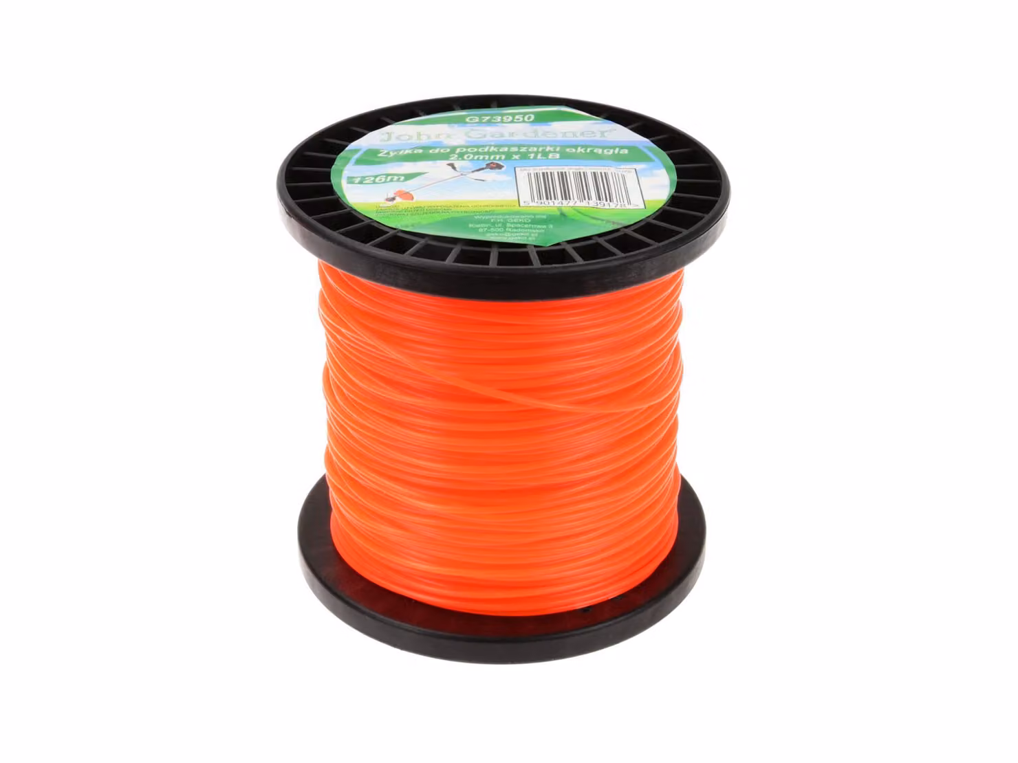 Filo per decespugliatori, diametro 2,0 mm, bobina da 126 metri, forma rotonda, codice prodotto 06482