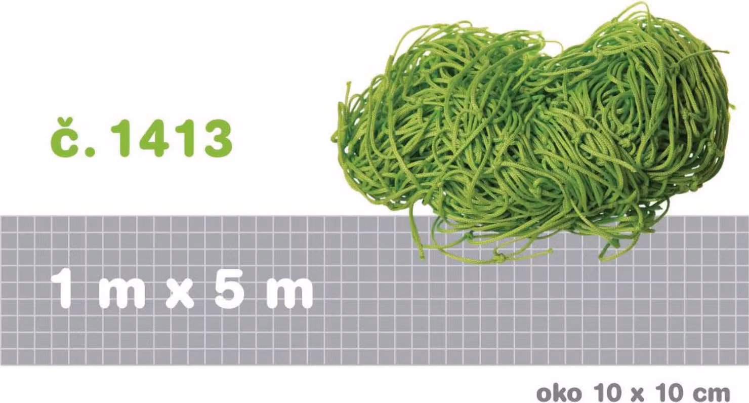 Rete verde chiaro 5x1 m, maglia 10x10 cm, Rete verde chiaro