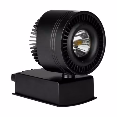 Faretto LED COB da Binario 33W Colore Nero 5000K CRI>95