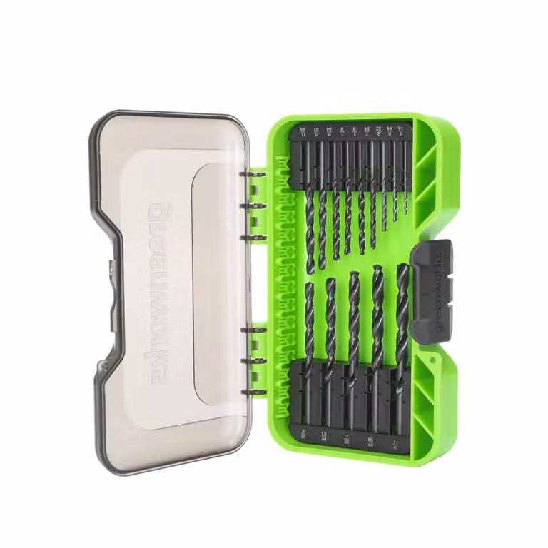 Greenworks Set punte da trapano 21 pz. - Ossido nero