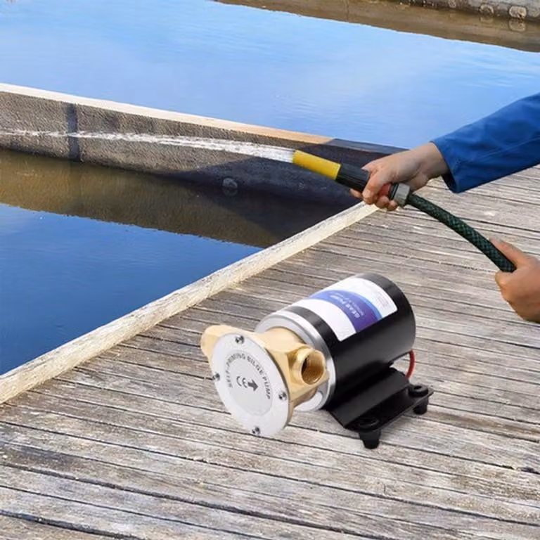 Pompa per acqua autoadescante - 120W - 30 litri/minuto - Portata massima: 3 metri - 12V DC, ideale per irrigazione e acqua pulita