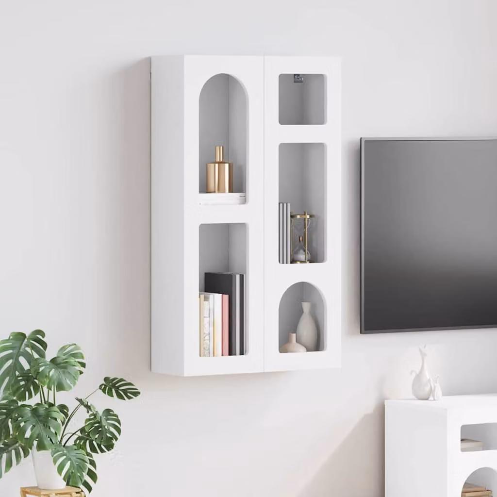 Armadio pensile con scaffale ELST vidaXL Bianco L: 59 cm, P: 20 cm, H: 100 cm