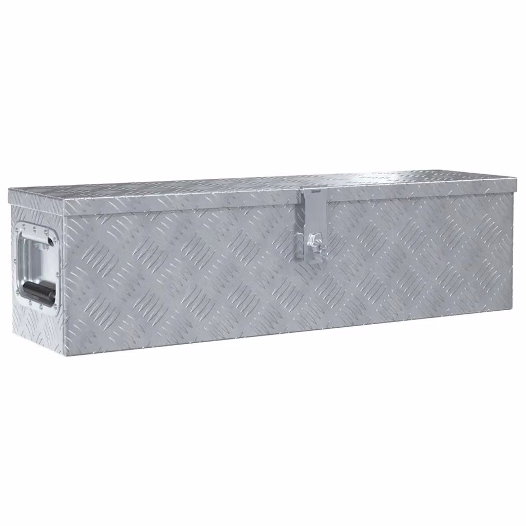 Cassetta in alluminio vidaXL argento L: 80,5 cm, P: 22 cm, H: 22 cm – 2