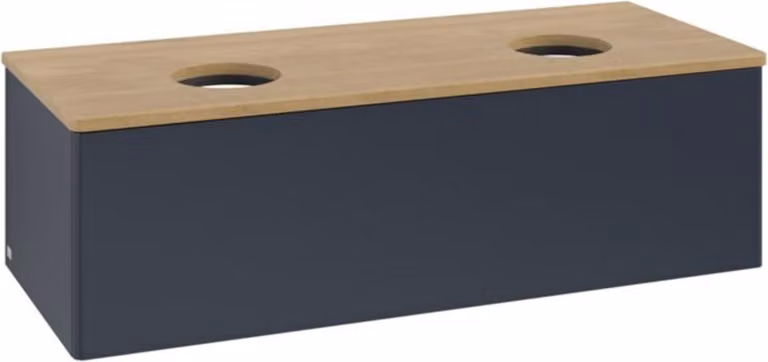 V&B Mobiletto senza struttura frontale, con illuminazione Antao 120x36x50cm, WBP hon. Oa, md bl. m Lac