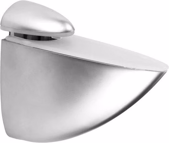 Piedini in vetro e legno - XL - 12 kg - Cromo opaco
