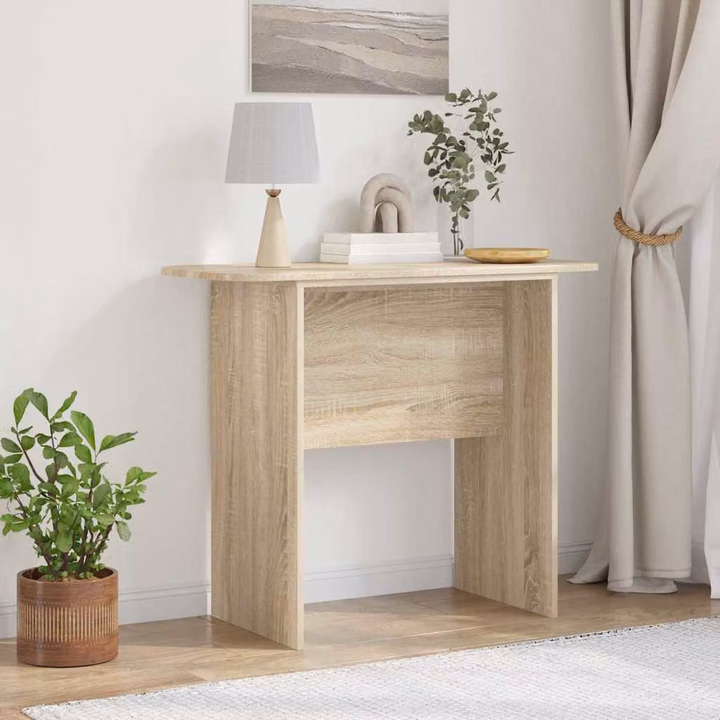 vidaXL Tavolo consolle moderno in rovere sonoma, L 93 x P 40 x H 75 cm