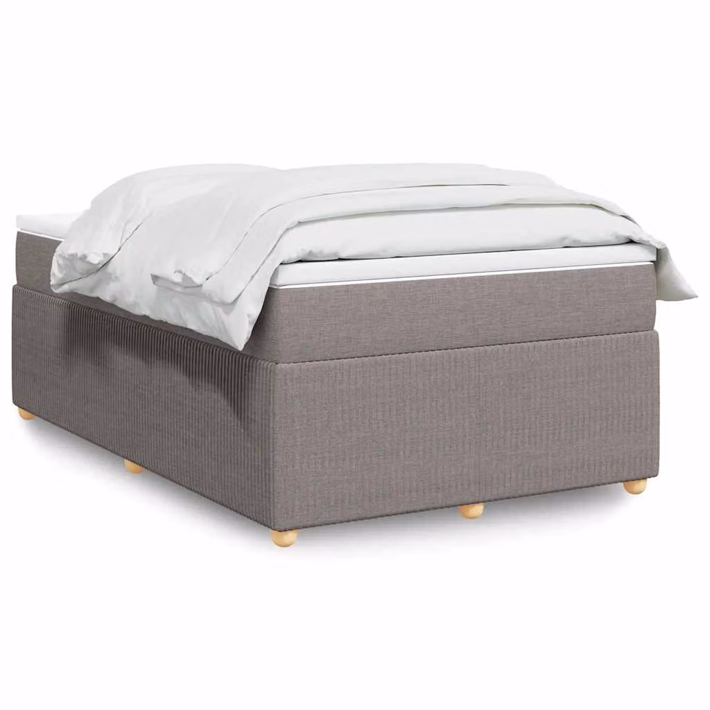 vidaXL Giroletto a Molle con Materasso Ibrido in Tessuto, L/P/H: 120 x 190 cm