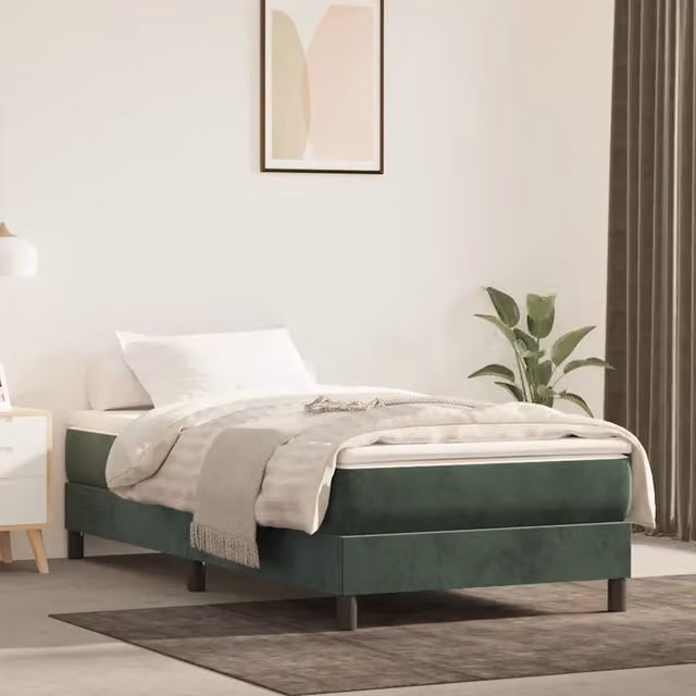 Materasso Ibrido per Bambini Design Mania in Velluto Verde o Bianco, L: 80 cm, P: 160 cm, H: 20 cm – 1