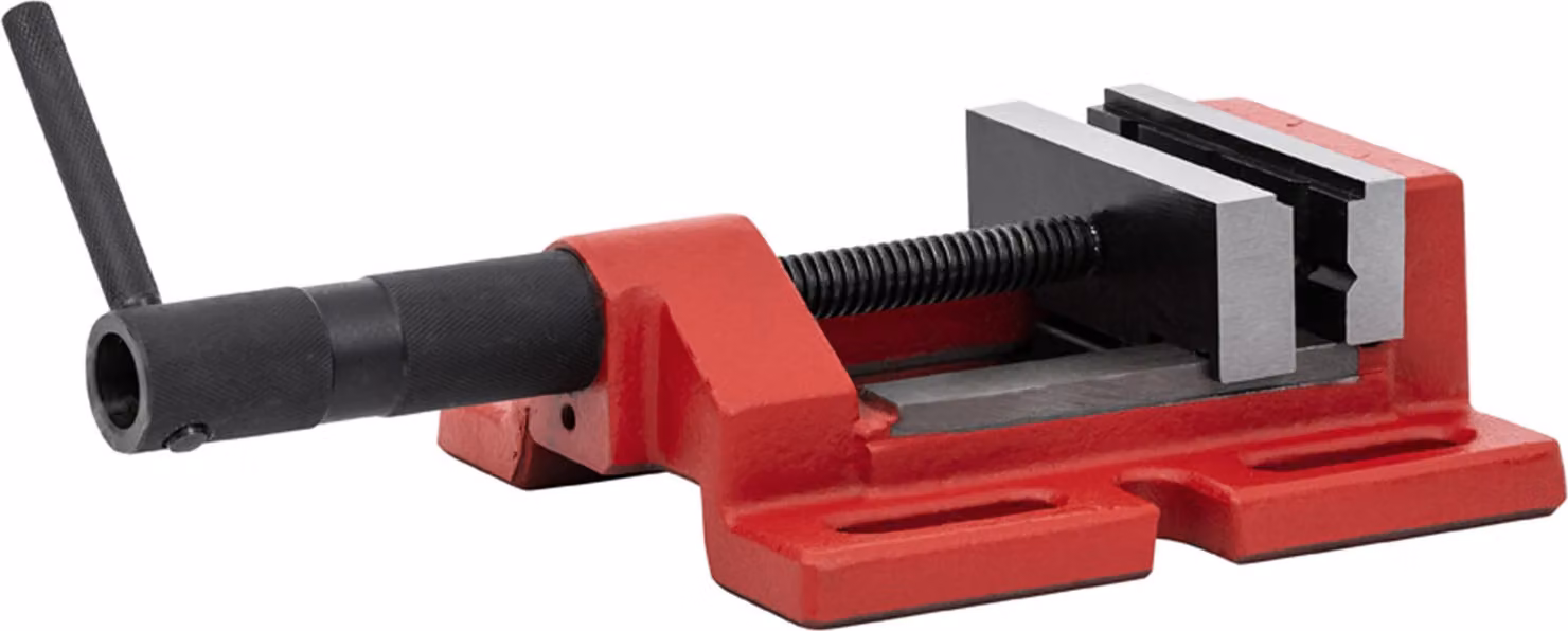Morsa per macchina STIER, ganasce l. 100 mm, larghezza di serraggio 85 mm, scanalatura a V per materiali rotondi, forza di serraggio 1100 N, 4,3 kg