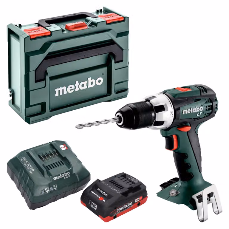 Metabo BS 18 LT trapano avvitatore a batteria 18 V 60 Nm + 1x batteria LiHD 4,0 Ah + caricatore + metaBOX