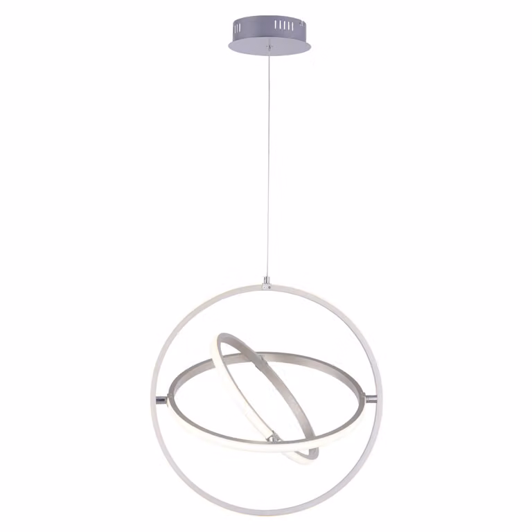 Lampada a sospensione LED, dimmerabile, anelli regolabili, 50 cm