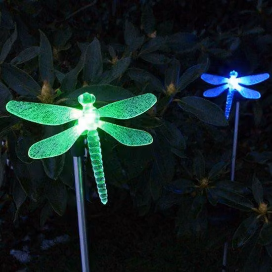 Set da 2 faretti da giardino a energia solare - Esclusivi faretti a LED con cambio di colore - Illuminazione da giardino.