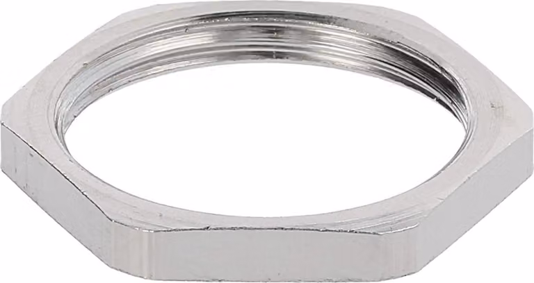 WISKA, dado di chiusura PG13,5x1,41, serie GMS-13, esagonale, in ottone (CuZn) nichelato, colore argento - 1 pezzo