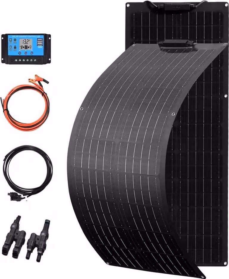 Kit di pannelli solari XINPUGUANG, capacità 50W / 100W, silicio monocristallino, design flessibile, kit solare 100W