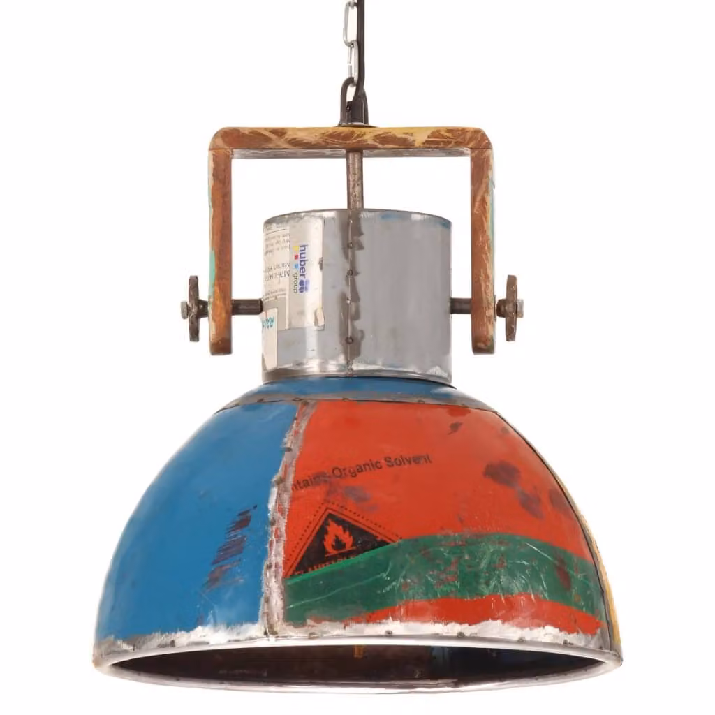 Lampada Sospesa Industriale 25 W Multicolore Rotonda 40 cm E27