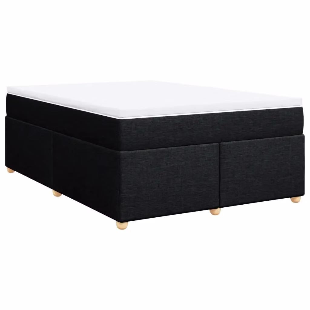 Letto Ibrido con Giroletto a Molle e Materasso vidaXL, Colore Nero e Bianco, L/P/H: 140 x 190 cm – 2
