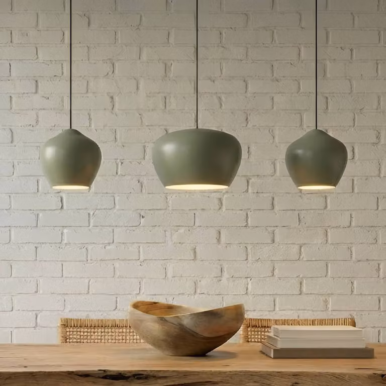 Lampada a sospensione Malisa Lucande, dimmerabile, Verde, Soggiorno / Sala da pranzo, Metallo, Scandinavo, Lampada a sospensione