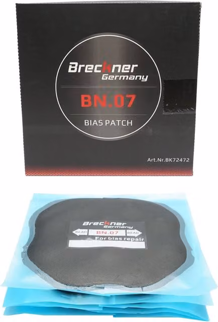 Set di 10 toppe diagonali per riparazione pneumatici Breckner Germany colore nero L 29,5 cm x P 29,5 cm – 1