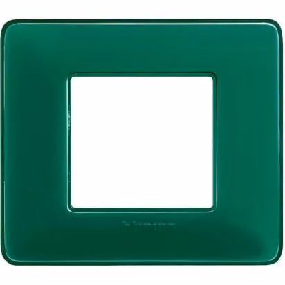 Bticino Matix, piastra a due moduli, colore verde (AM4802CVS)