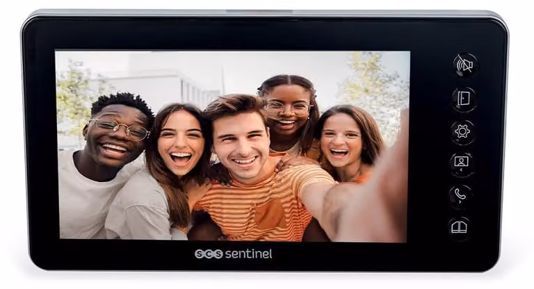 Videocitofono con schermo LCD da 7 pollici - Modello cablato - Visione notturna - Adatto per case e appartamenti