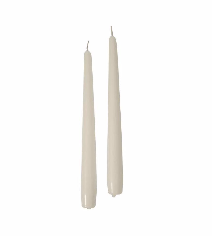 CERERIA DI GIORGIO Candele Coniche Bianche 2,2 cm x 25 cm - Confezione da 10