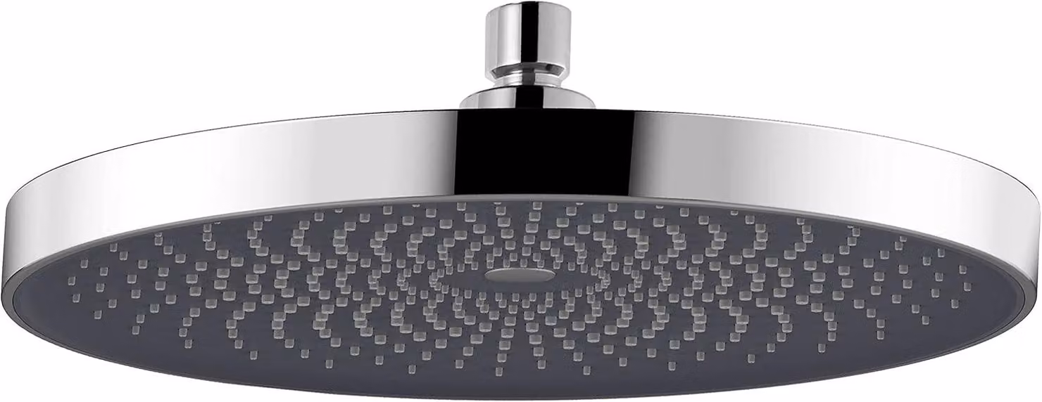 Set doccia con soffione massaggiante da 260 mm, autopulente, ad alta pressione, cromato, per la doccia