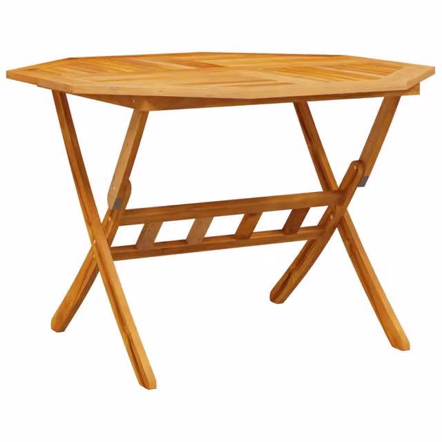 Tavolo da Giardino-Tavolo da esterno Pieghevole ?110x75cm Legno Massello d'Acacia
