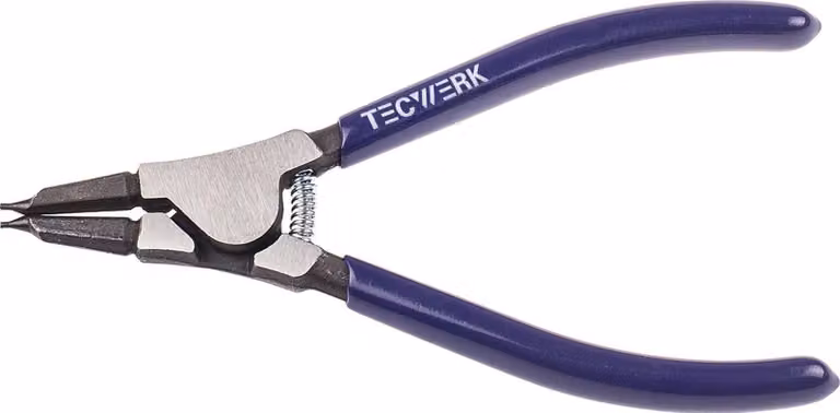 Pinza per anelli di sicurezza, modello A 0, per alberi di diametro 3-10 mm, marca TECWERK