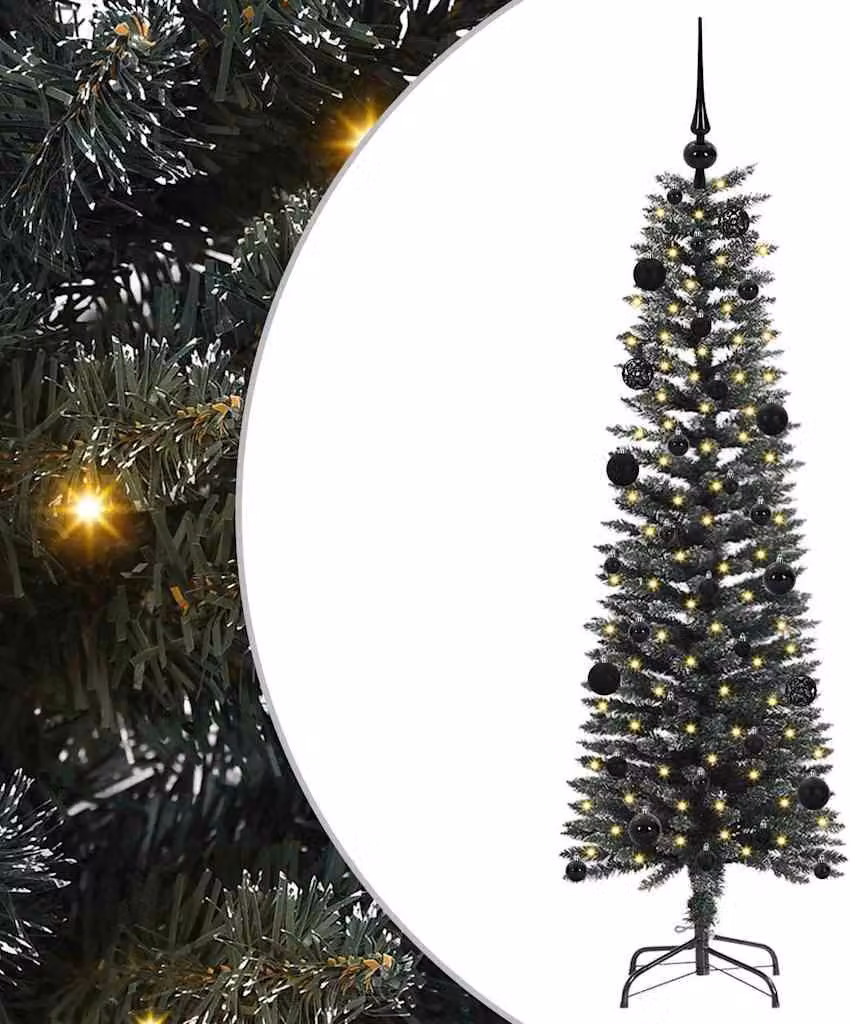 Albero di Natale artificiale con 150 LED Verde 150 cm