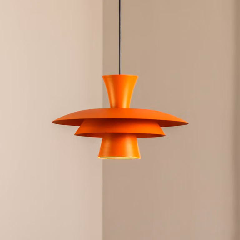 Lampada a sospensione Plato Luminex, dimmerabile, Giallo / Arancione, Soggiorno / Sala da pranzo, Metallo, Moderno, Lampada a sospensione