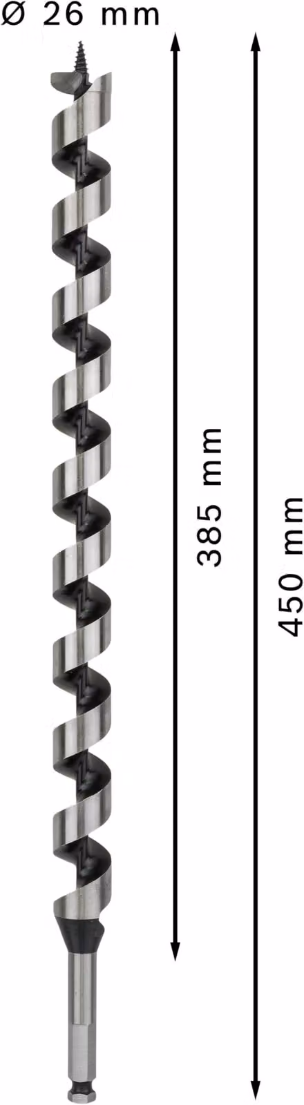 PRO Legno Punta per legno, 26 x 385 x 450 mm