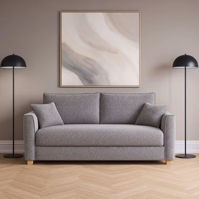 Divano letto Cosy con contenitore Barrel Tezeta grigio
