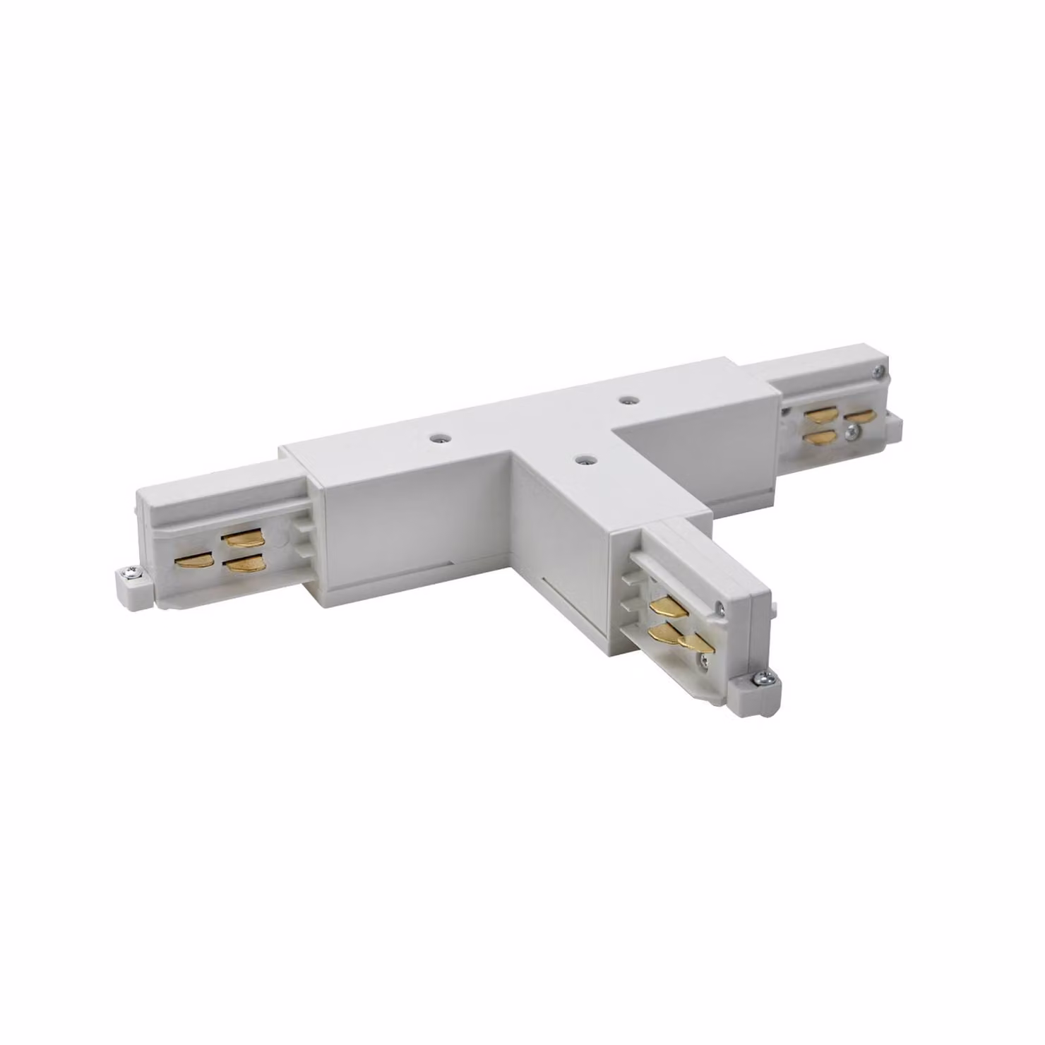 BRUMBERG Connettore a T ONETRACK, argento, conduttore di protezione sinistra T-Verbinder ONETRACK, Alluminio / Grigio / Zincato
