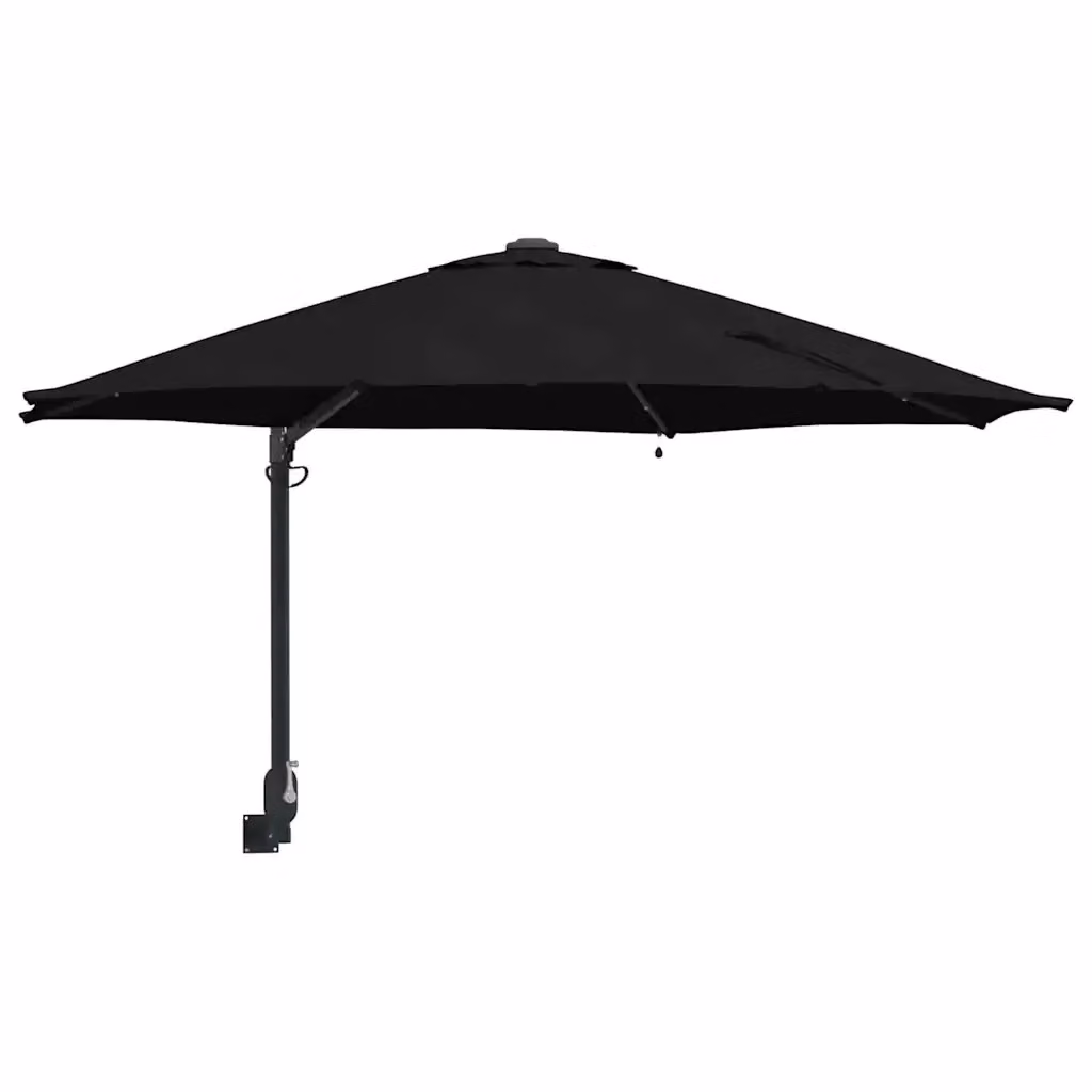 Ombrellone da giardino e spiaggia DESIGN IN nero in poliestere e acciaio L: 248 cm, P: 248 cm, H: 148 cm – 2