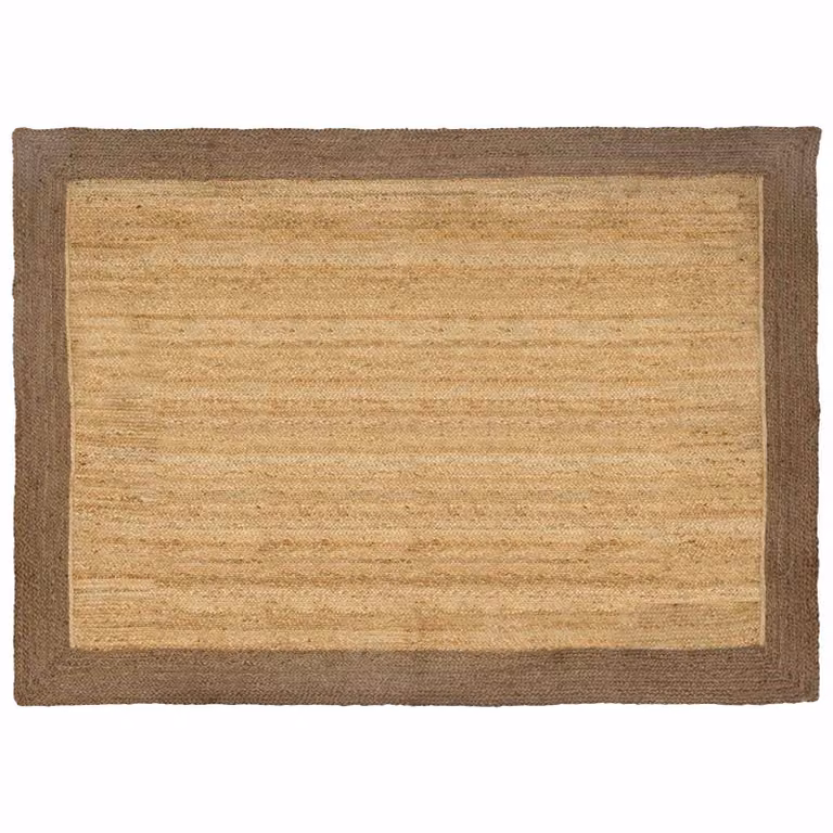Tappeto da area moderno in juta vidaXL, grigio e beige, L: 160 cm, P: 230 cm